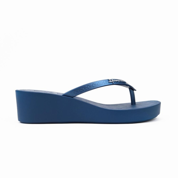 Tongs Ipanema Daisy Wedge Bleu Femme | GXT-5259100