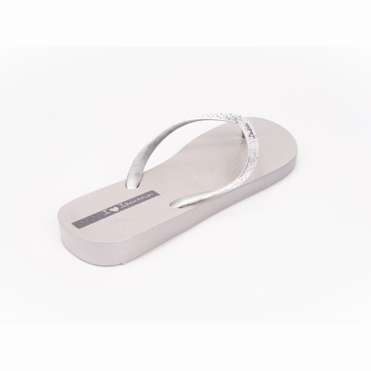 Tongs Ipanema Glam Blanche Argent Femme | VND-6378814