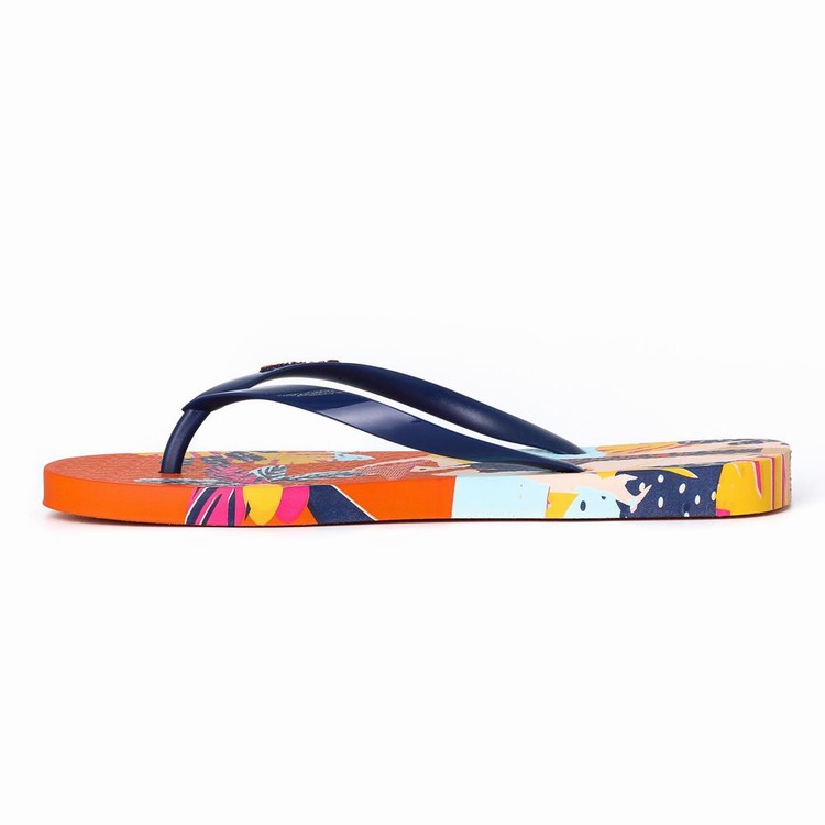 Tongs Ipanema I Love Sun Orange Bleu Femme | VBV-3690861