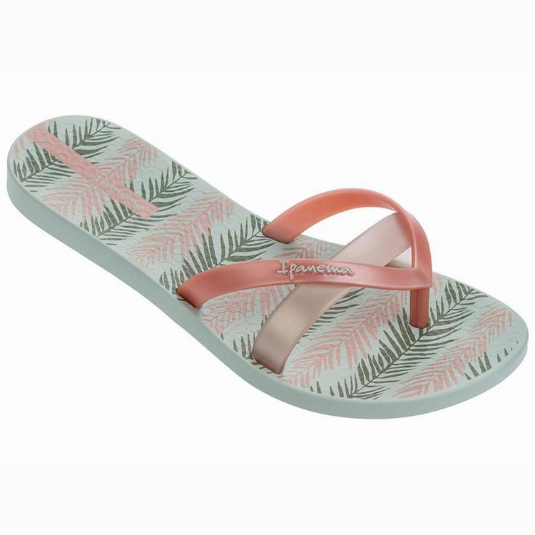 Tongs Ipanema Kirei Silk III Vert Rose Femme | QWB-1034921