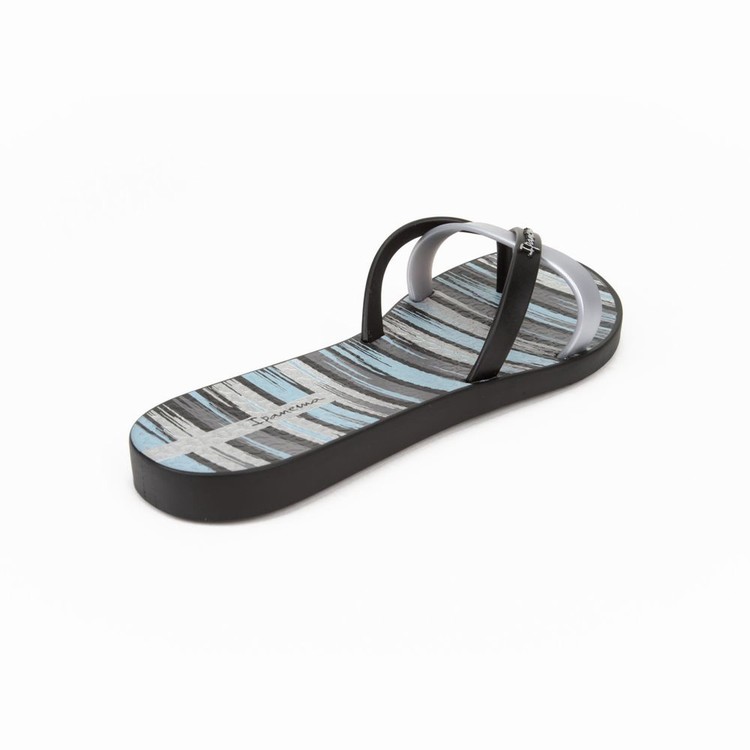 Tongs Ipanema Kirei Silk IV Noir Argent Femme | WSQ-9892924