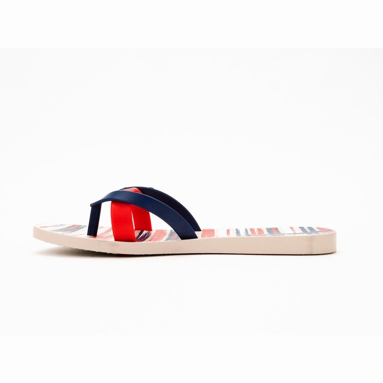 Tongs Ipanema Kirei Silk IV Beige Bleu Rouge Femme | AAM-7253003