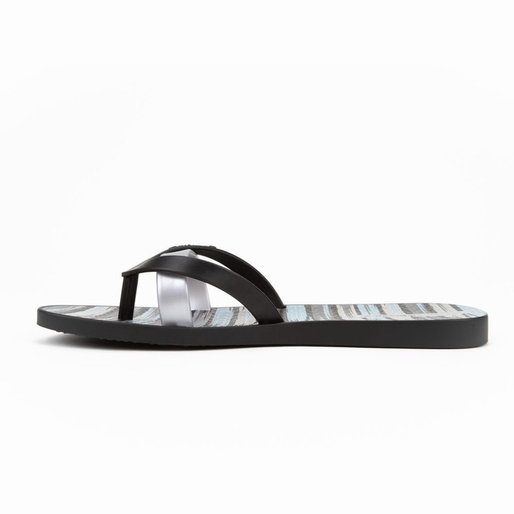 Tongs Ipanema Kirei Silk IV Noir Argent Femme | WSQ-9892924