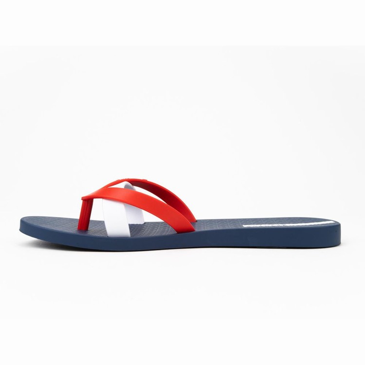 Tongs Ipanema Kirei Bleu Marine Rouge Blanche Femme | FNK-8616932