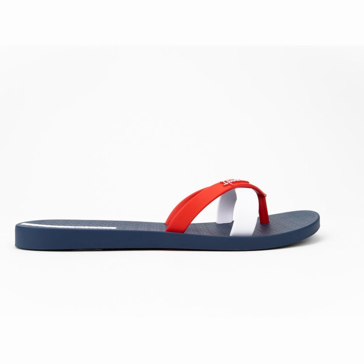 Tongs Ipanema Kirei Bleu Marine Rouge Blanche Femme | FNK-8616932