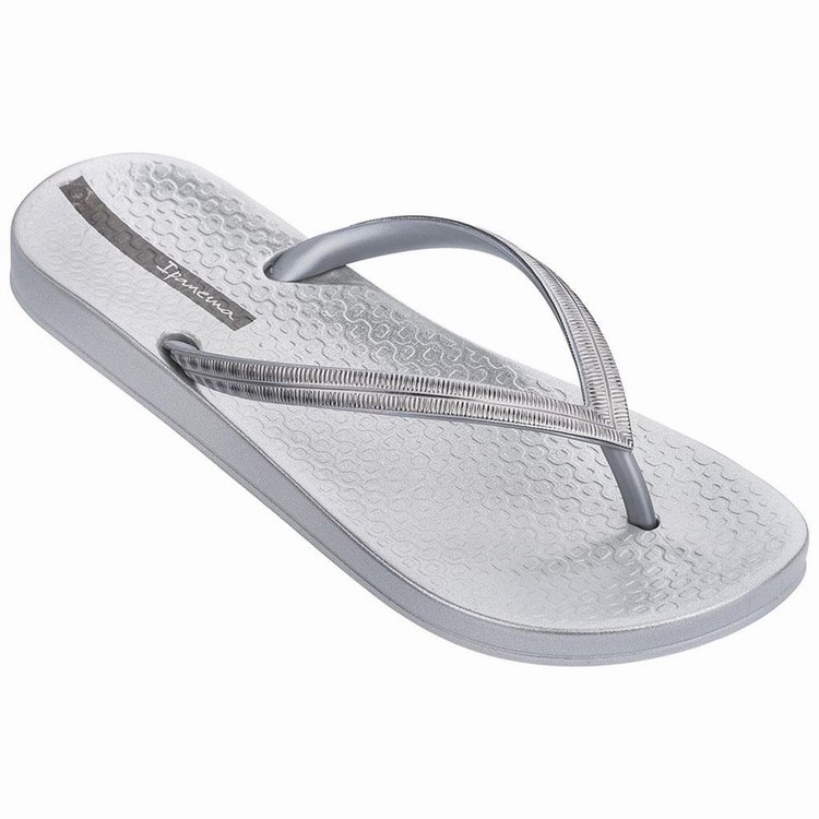 Tongs Ipanema Mesh IV Blanche Argent Femme | HER-4061916