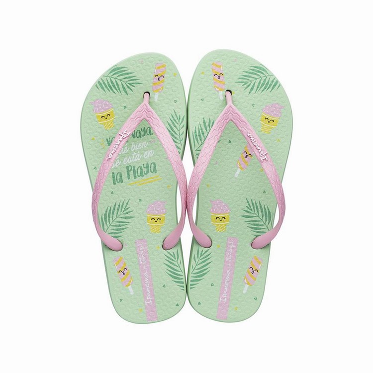 Tongs Ipanema Mr. Wonderful II Vert Rose Femme | RTD-4130705