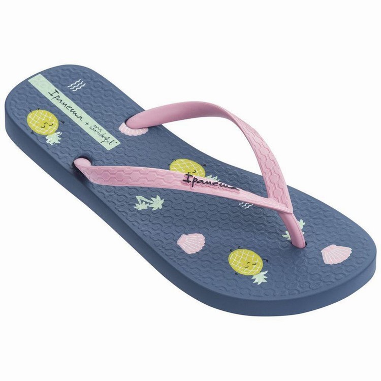 Tongs Ipanema Mr. Wonderful II Bleu Marine Rose Femme | YVE-8380533