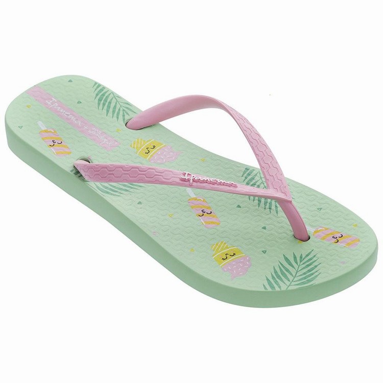 Tongs Ipanema Mr. Wonderful II Vert Rose Femme | RTD-4130705