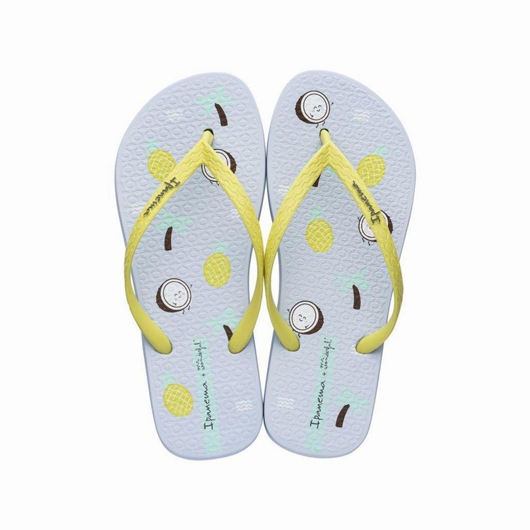 Tongs Ipanema Mr. Wonderful II Blanche Jaune Femme | DYO-0599930