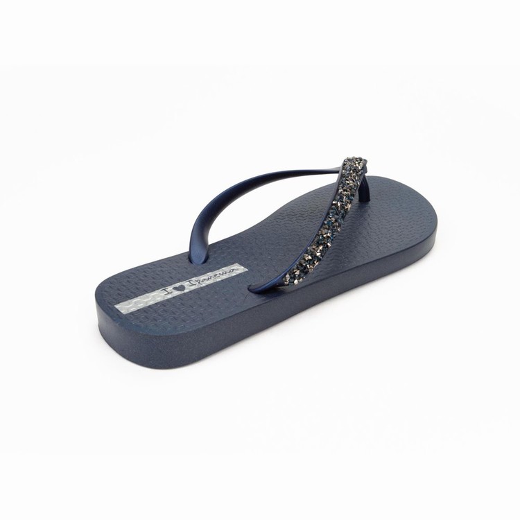 Tongs Ipanema Pebble Bleu Marine Femme | DZN-1779023