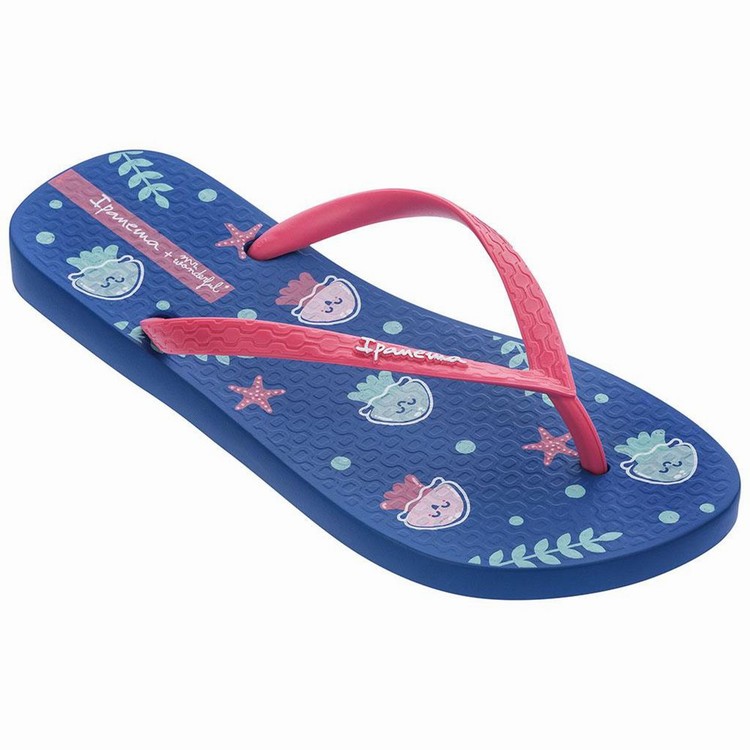 Tongs Ipanema Mr. Wonderful II Bleu Rose Femme | ASJ-8320643