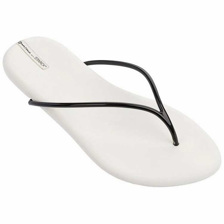 Tongs Ipanema Philippe Starck Thing M II Blanche Noir Femme | RMF-3588694