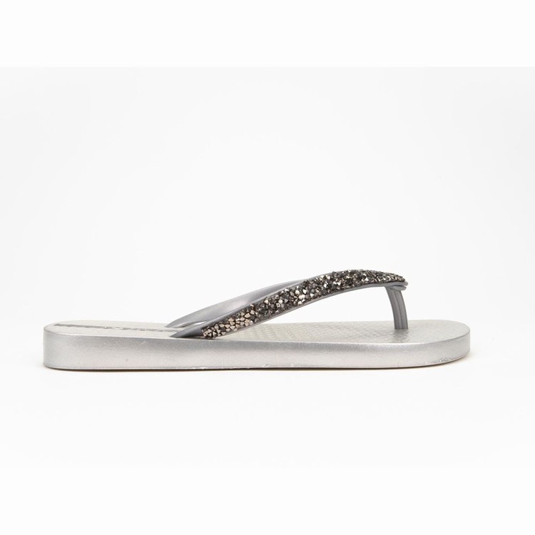 Tongs Ipanema Pebble Blanche Argent Femme | GRU-0338622