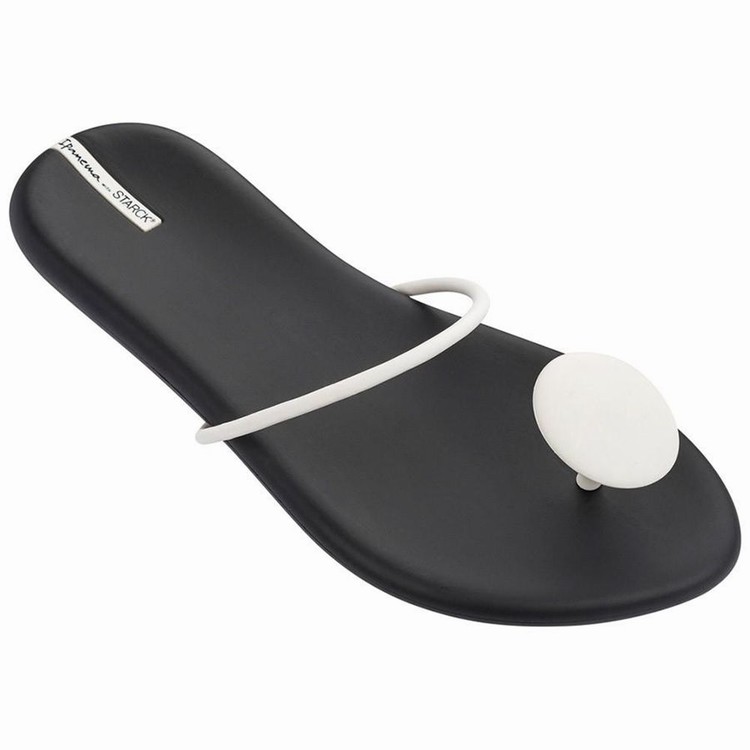 Tongs Ipanema Philippe Starck Thing U II Noir Blanche Femme | NSB-9351696