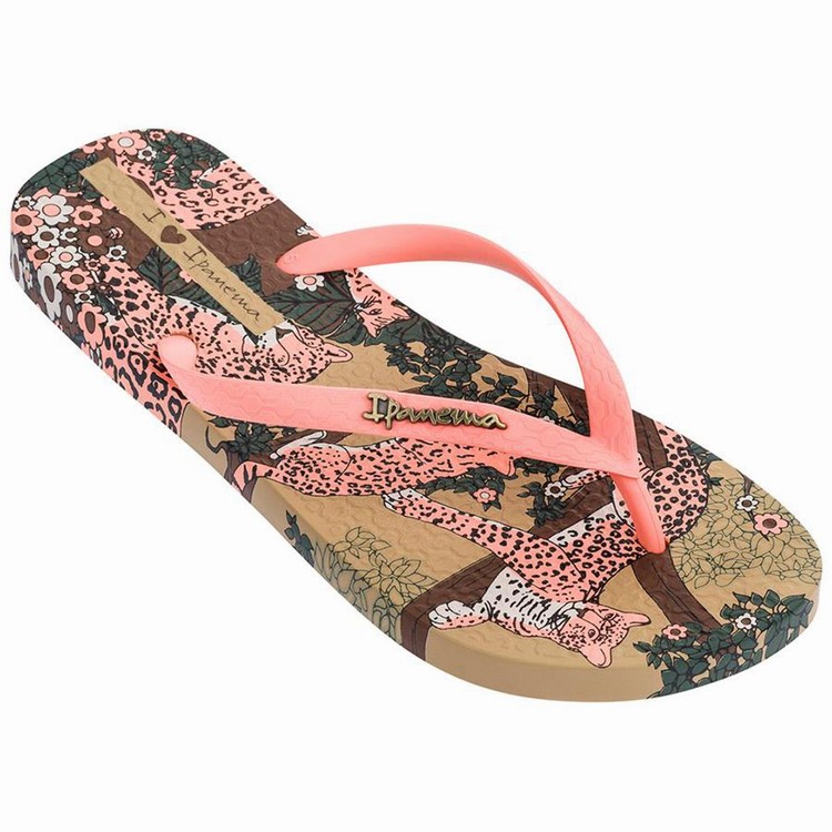 Tongs Ipanema Pop Beige Rose Femme | GDQ-9755071