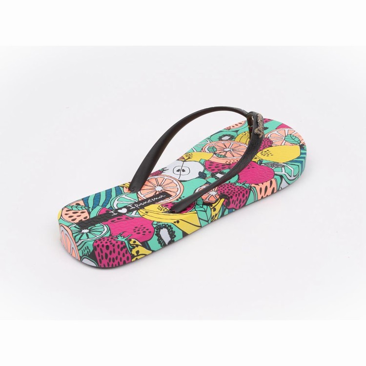 Tongs Ipanema Pop Noir Vert Femme | DSS-5013662