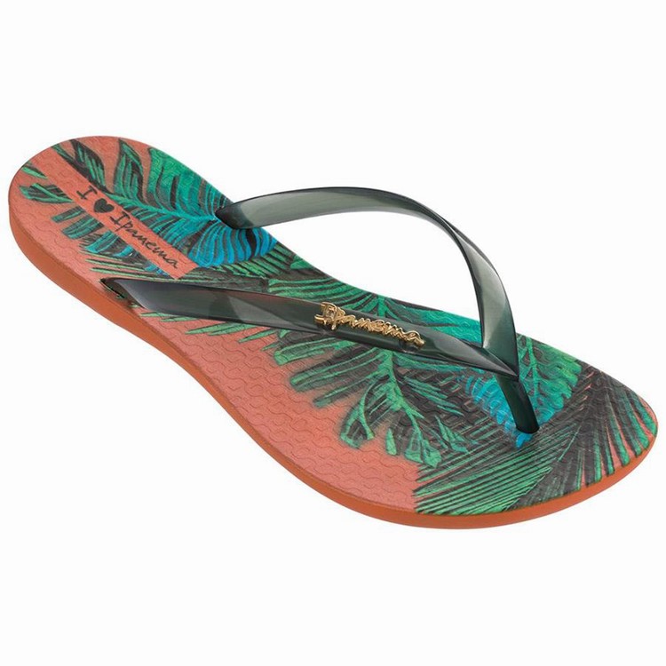 Tongs Ipanema Wave Scenic Orange Vert Femme | BGP-3565972