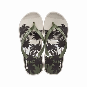 Tongs Ipanema 10 Palm Beige Vert Homme | NCH-8791326