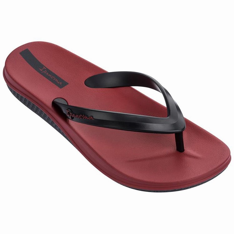 Tongs Ipanema Ana Lapa Bordeaux Noir Homme | JOW-5150212