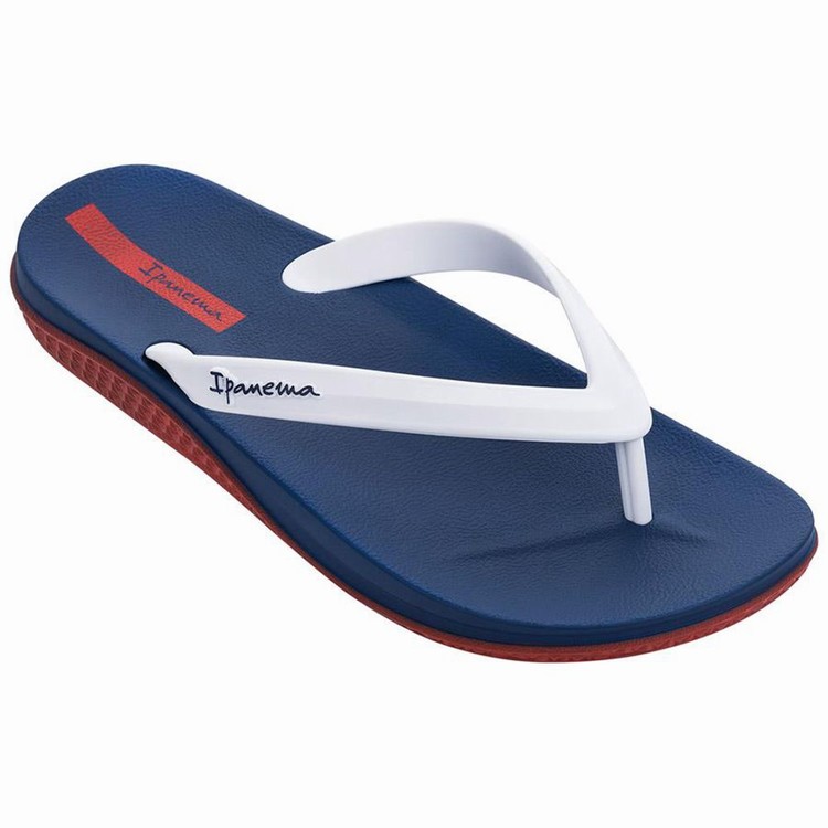 Tongs Ipanema Ana Lapa Bleu Blanche Homme | UFT-6064209