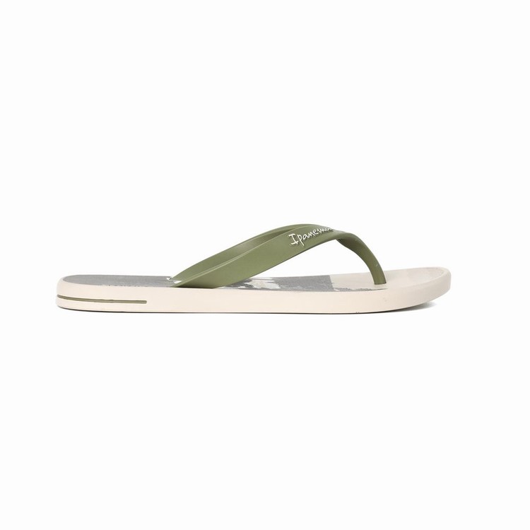 Tongs Ipanema 10 Palm Beige Vert Homme | NCH-8791326