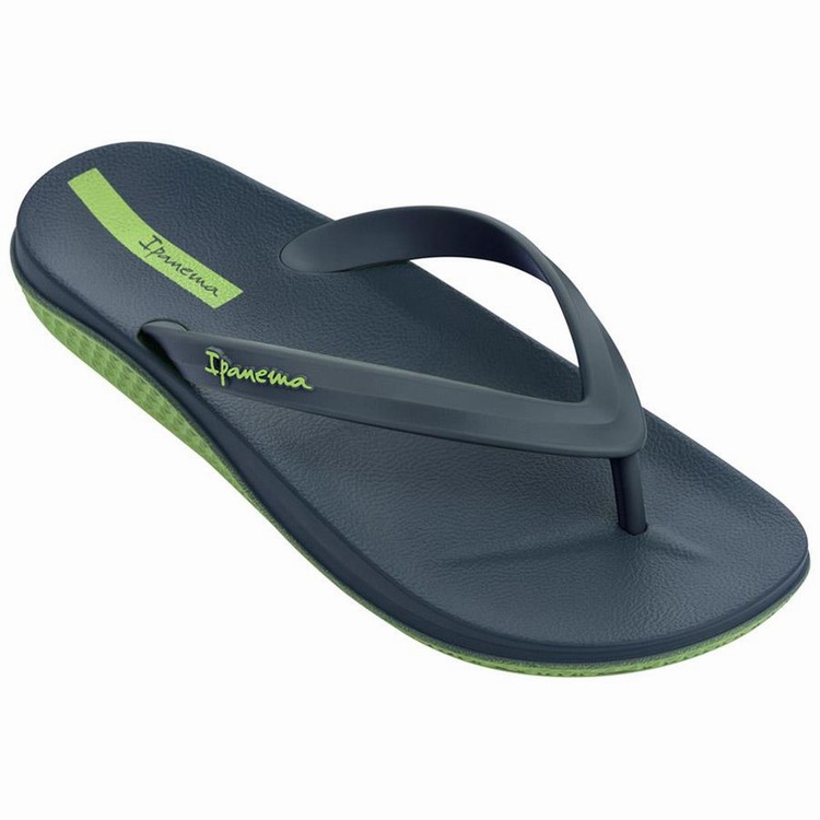 Tongs Ipanema Ana Lapa Bleu Marine Vert Homme | VVX-6392761