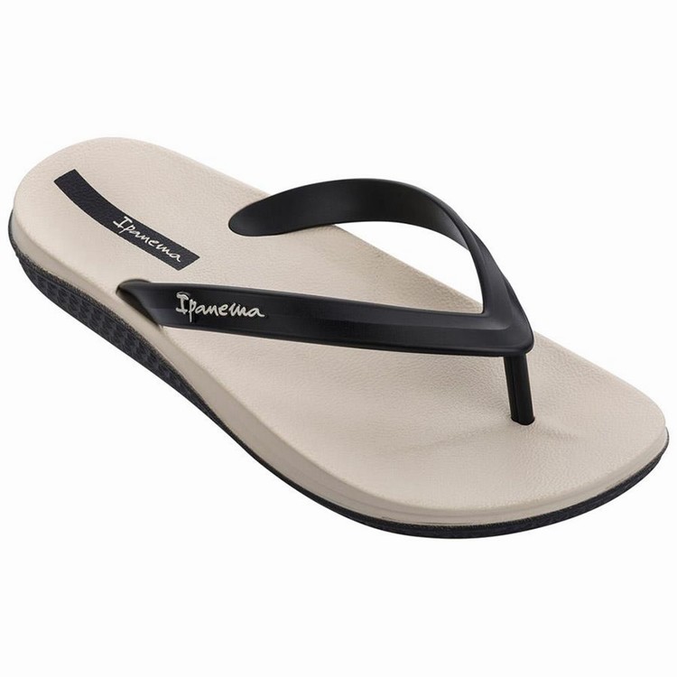 Tongs Ipanema Ana Lapa Beige Noir Homme | ECZ-7117211