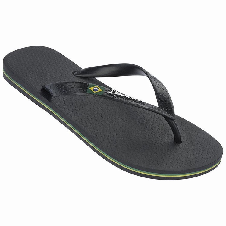 Tongs Ipanema Brasil Classic II Ad Noir Homme | YBU-1774224