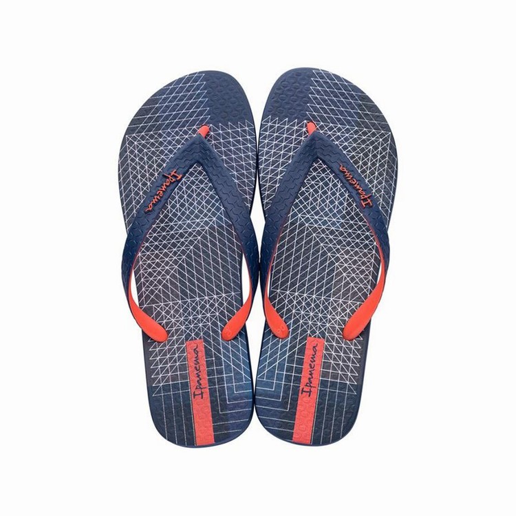 Tongs Ipanema Parati II Bleu Orange Homme | VJS-2230449