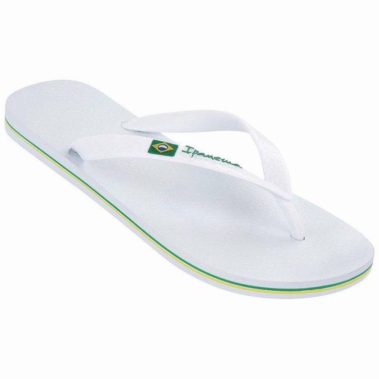 Tongs Ipanema Classic Brazil II Blanche Homme | HVF-9859933