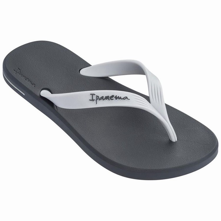 Tongs Ipanema Posto 10 Grise Blanche Homme | AZG-5563007