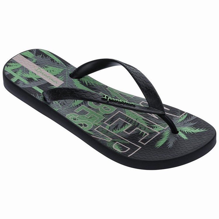 Tongs Ipanema Summer Noir Vert Homme | ZVL-8779126