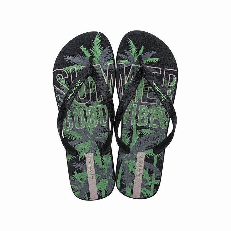 Tongs Ipanema Summer Noir Vert Homme | ZVL-8779126