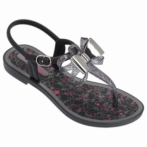 Sandales Ipanema Bela III Noir Argent Enfant | IRD-5385753