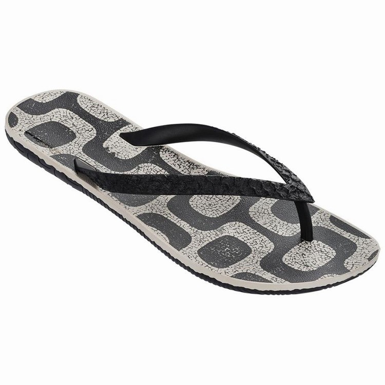 Tongs Ipanema RJ Noir Beige Homme | OFO-6732794