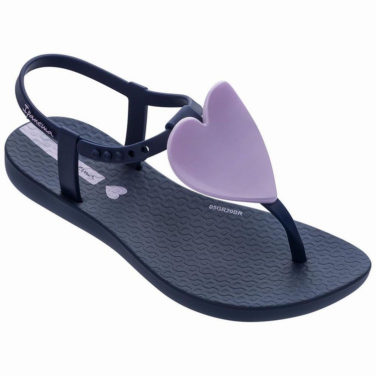 Sandales Ipanema Class Love Bleu Marine Rose Enfant | CAB-6667759