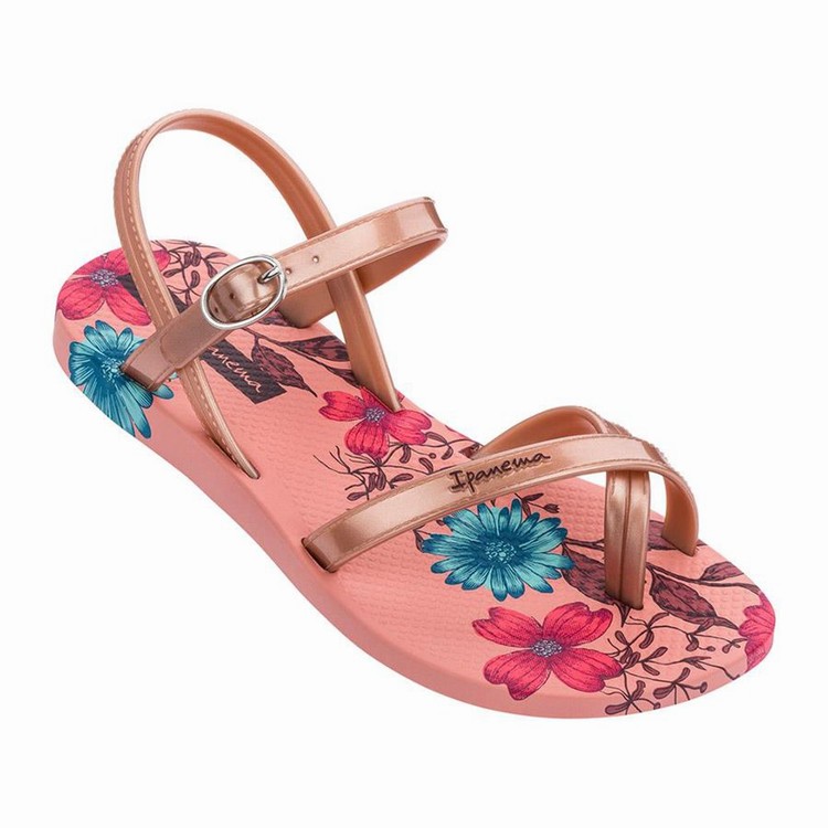 Sandales Ipanema Suzi Print II Rose Beige Enfant | KKD-4698691