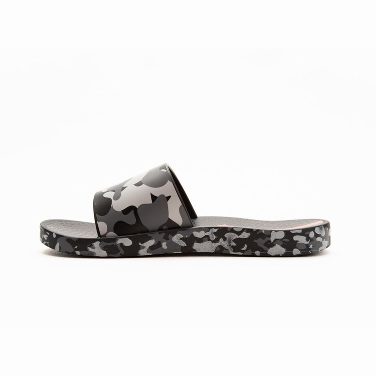 Sandales Ipanema Slippy Noir Grise Enfant | ATU-0777576