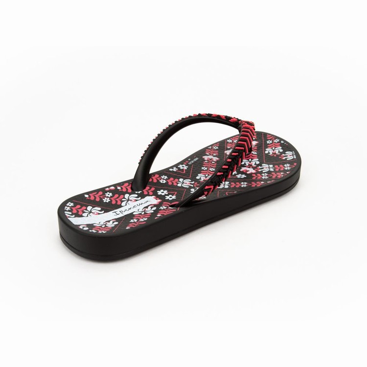 Tongs Ipanema Ana Lovely II Noir Rose Enfant | DKI-2754002