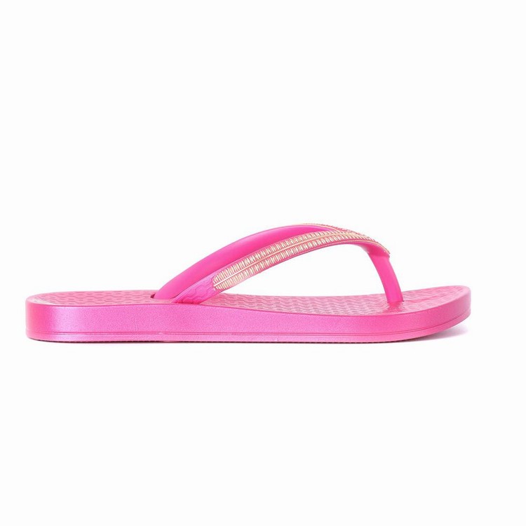 Tongs Ipanema Ana Metallic IV Rose Doré Enfant | NEW-5432651