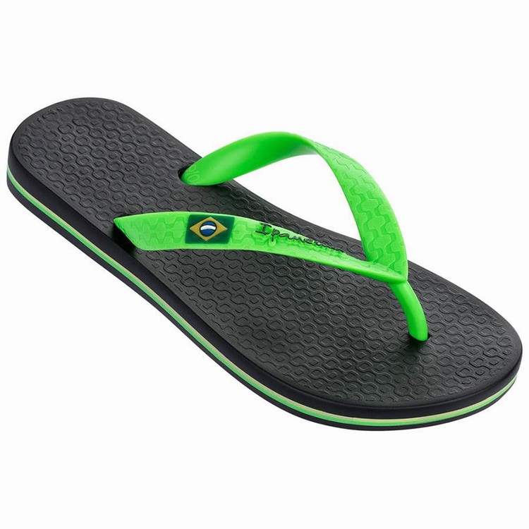 Tongs Ipanema Brazil Noir Vert Enfant | GRX-2602210