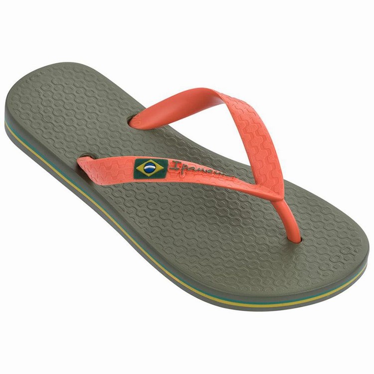 Tongs Ipanema Brazil Vert Orange Enfant | SCI-9658615