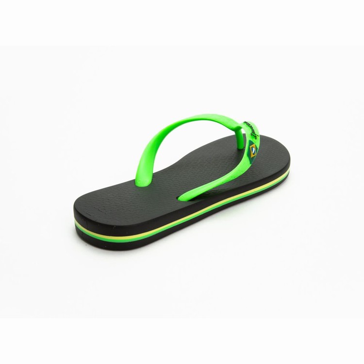 Tongs Ipanema Brazil Noir Vert Enfant | GRX-2602210