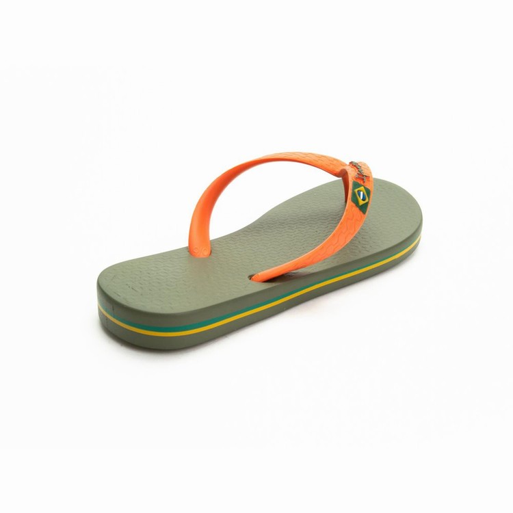 Tongs Ipanema Brazil Vert Orange Enfant | SCI-9658615