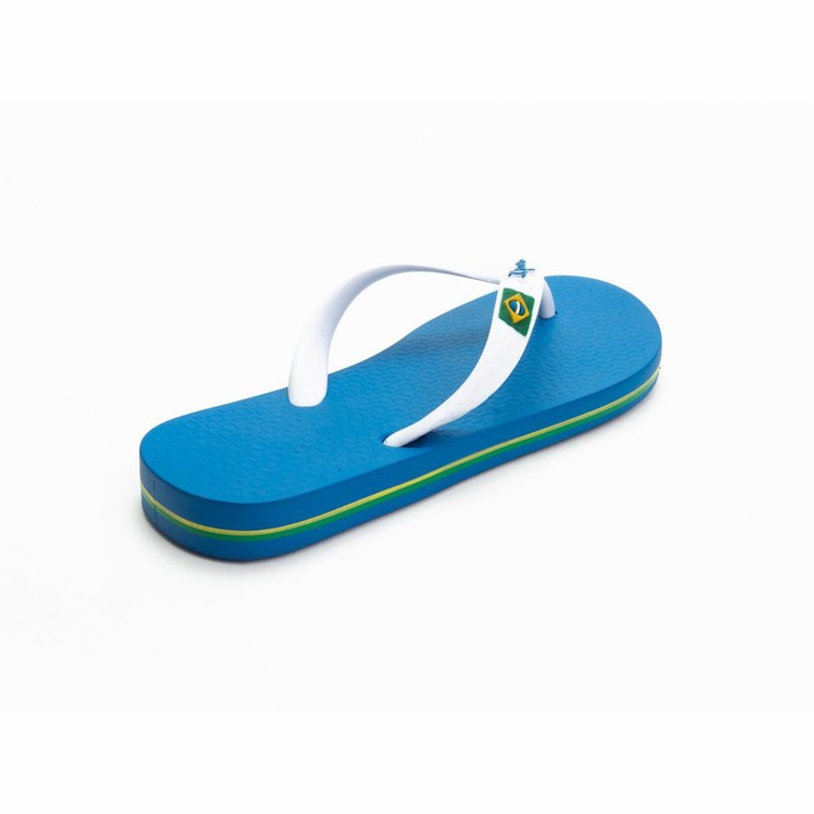 Tongs Ipanema Brazil Bleu Blanche Enfant | ZOQ-2528689