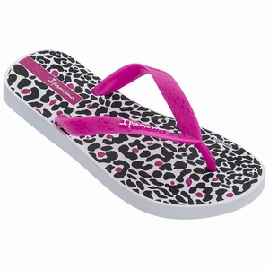 Tongs Ipanema Classic VIII Blanche Rose Noir Enfant | MAO-0527482