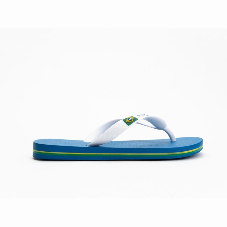 Tongs Ipanema Brazil Bleu Blanche Enfant | ZOQ-2528689