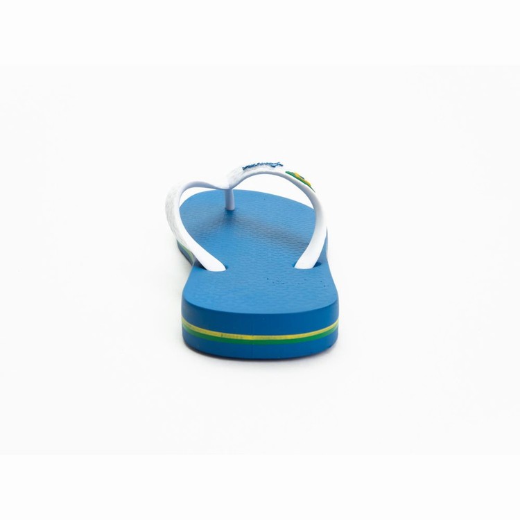 Tongs Ipanema Brazil Bleu Blanche Enfant | ZOQ-2528689