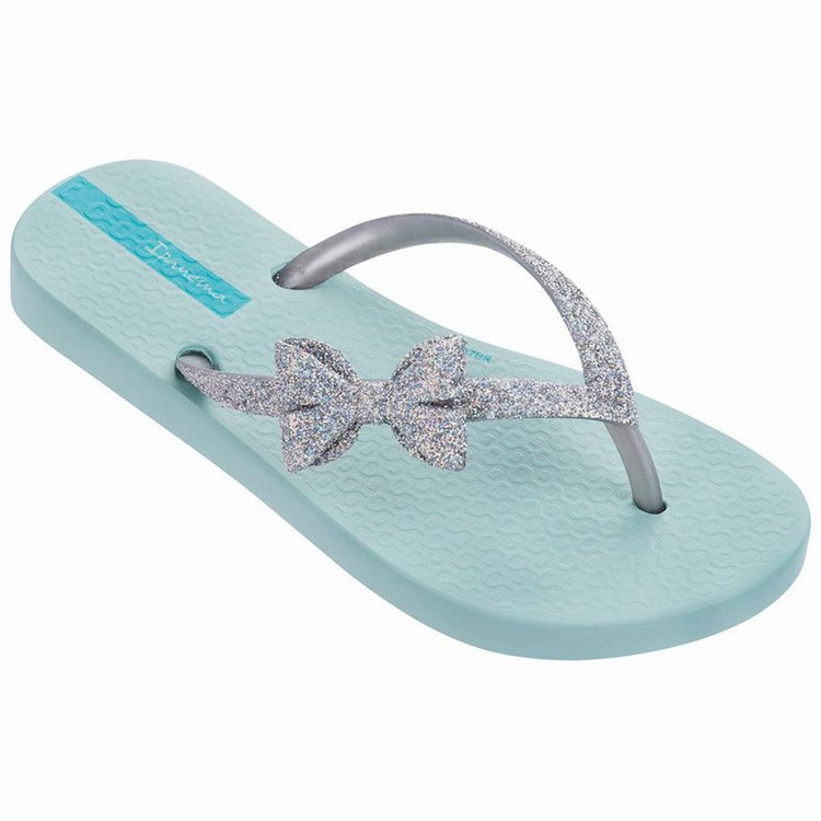 Tongs Ipanema Glitter IV Bleu Argent Enfant | VAA-4446200